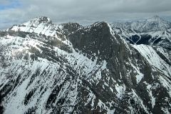 35 Cave Mountain With Old Goat Mountain Beyond From Helicopter Between Mount Assiniboine And Canmore In Winter